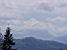 De Mont Blanc gezien vanuit de bergen vlakbij Bons-en-Chablais (125x)