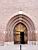 The entrance of the church in Saint-Sulpice (288x)