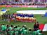 De Franse spelers tijdens het volkslied (143x)