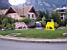 Roundabout with cows in the jellow- and polka dot jersey colors (1285x)