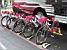 The bikes of the CSC team with the accompanying towels (485x)