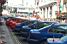 Some of the cars of the Tour organisation in London (400x)