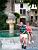 My parents in front of the fountain in the old part of Vaison-la-Romaine (180x)