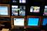 Some of the screens in Alimage's truck in the Zone Technique (484x)