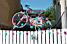 Decoratie in Aigurande : een fiets op een hek (557x)