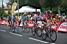 Aankomst in Aurillac van Nicki Srensen (CSC Saxo Bank), George Hincapie (Columbia), Fabian Cancellara (CSC Saxo Bank), Stphane Goubert (AG2R La Mondiale), William Bonnet (Crdit Agricole) & Gerald Ciolek (Columbia) (407x)