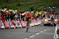 Samuel Sanchez (Euskaltel-Euskadi) & Tadej Valjavec (AG2R La Mondiale) at the finish on Hautacam (515x)