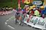 Marzio Bruseghin, Paolo Tiralongo (Lampre), David Arroyo (Caisse d'Epargne) & Eduardo Gonzalo Ramirez (Agritubel) at the finish on Hautacam (777x)