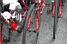 Close-up of Caisse d'Epargne's Pinarello Prince bikes (513x)