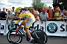 Carlos Sastre (CSC Saxo Bank) bij aankomst in Saint-Amand-Montrond (2) (626x)