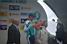 Alberto Contador (Astana) watches the flowers for the stage winner (748x)