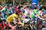 The different jerseys: yellow - Luis Leon Sanchez, white - Kevin Seeldrayers, polka dot - Tony Martin, green - Sylvain Chavanel (1223x)