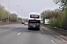 Caisse d'Epargne's bus seen from the motor home on the motorway from Compigne to Roubaix (873x)