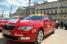 The official Tour de France cars on the Place de la Comdie in Montpellier (366x)