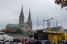 The podium car in front of the cathedral (1197x)