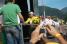 Rinaldo Nocentini (AG2R La Mondiale) gets congratulated for his yellow jersey in Saint-Girons (707x)