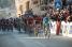 First crossing of the finish line in Tourrettes-sur-Loup: Oscar Pereiro (Astana) ahead of his former team mates of Caisse d'Epargne (547x)