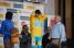 Alberto Contador (Astana) op het podium in Tourrettes-sur-Loup (2) (272x)