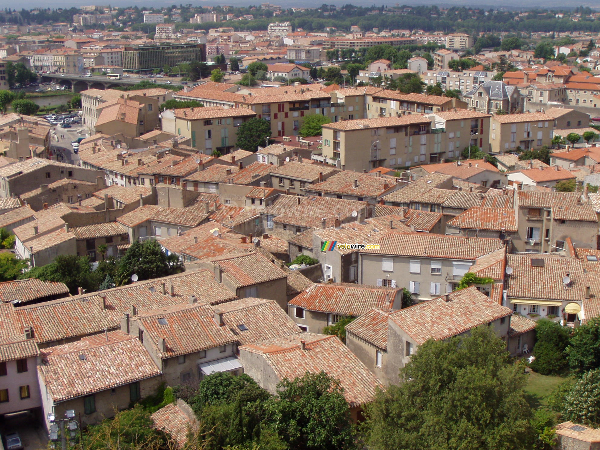 Carcassonne: typical rooftops