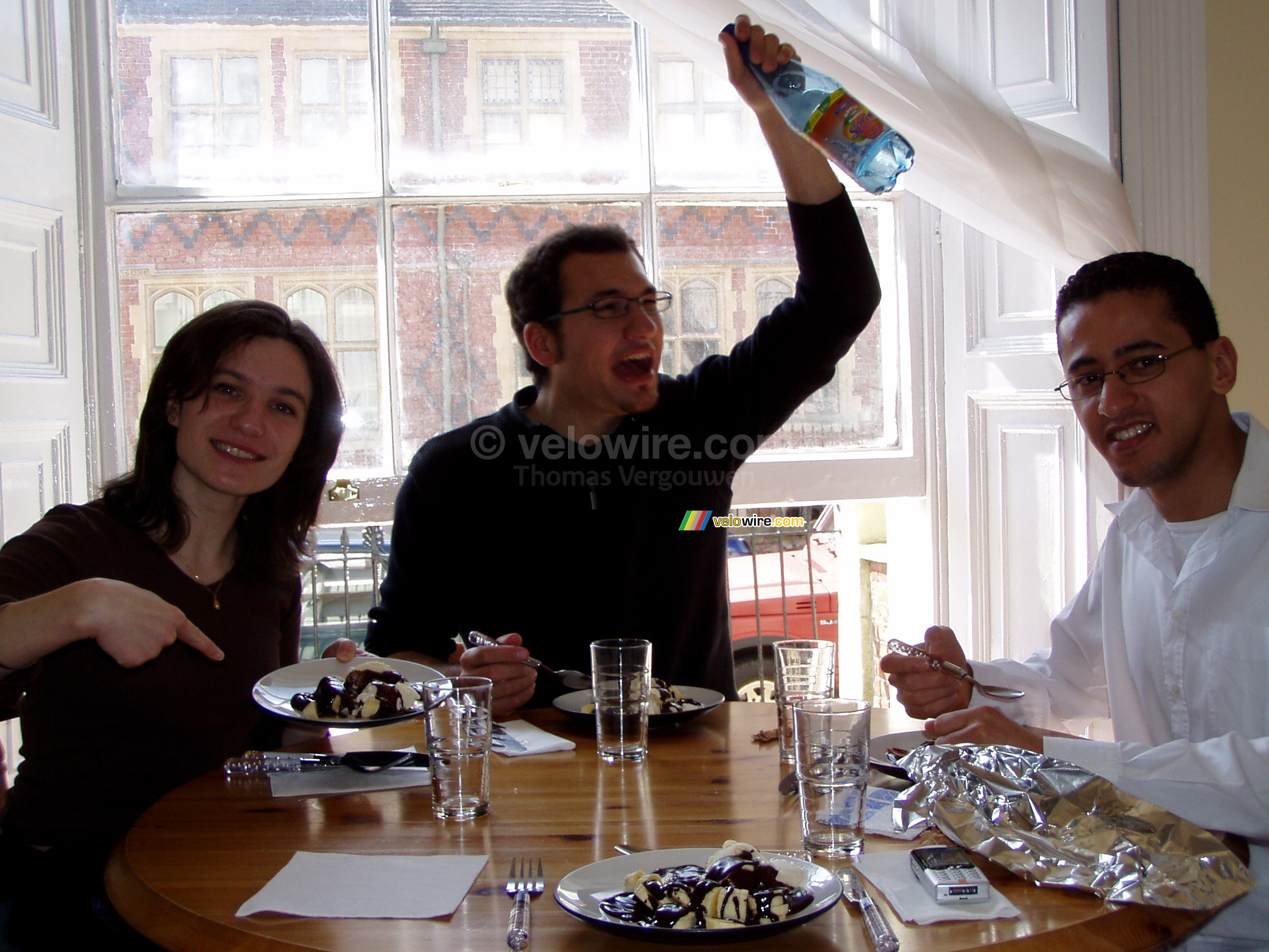 Marie, Cdric & Khalid au dessert