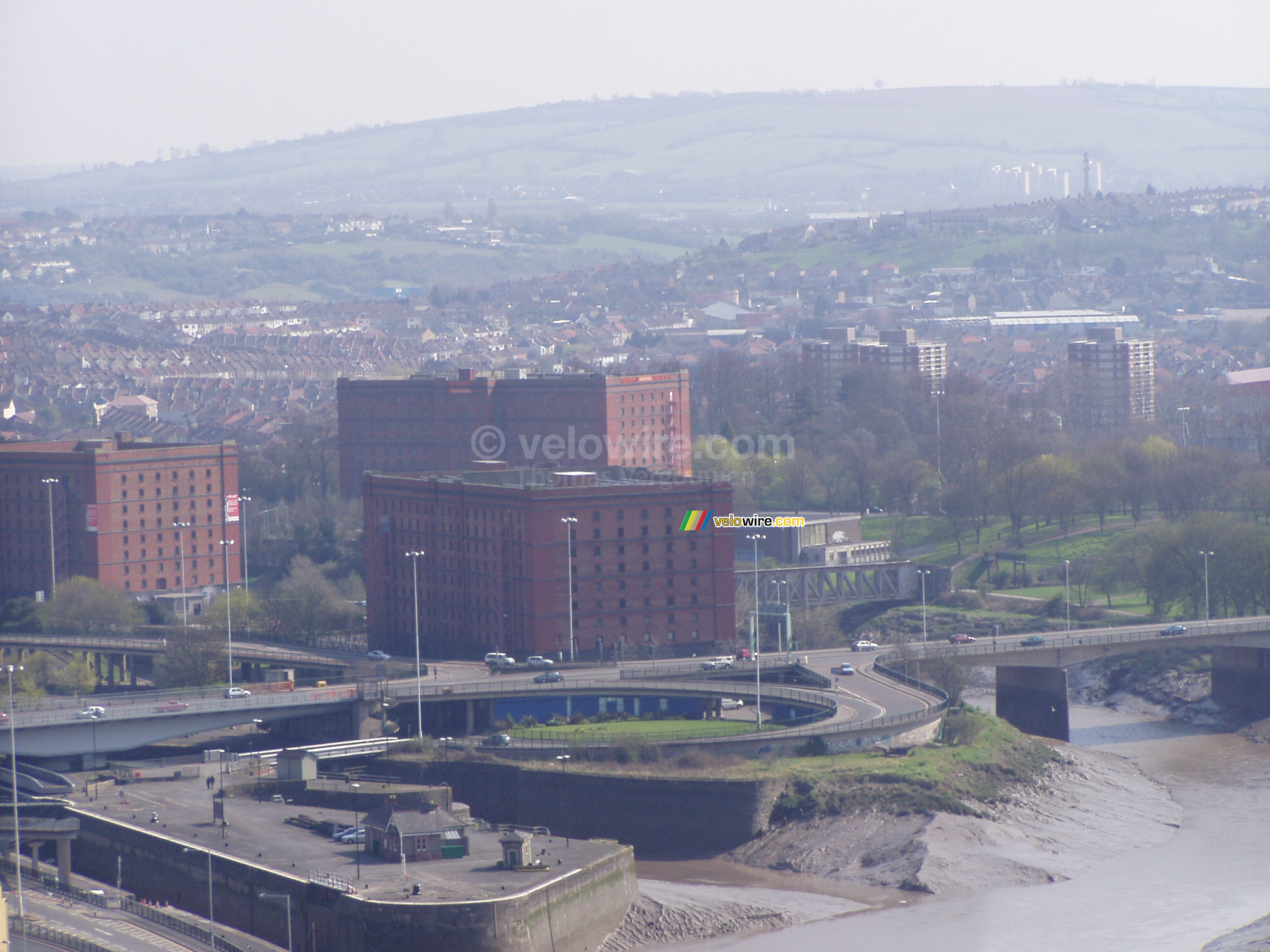 Une partie de Bristol vu depuis Suspension Bridge