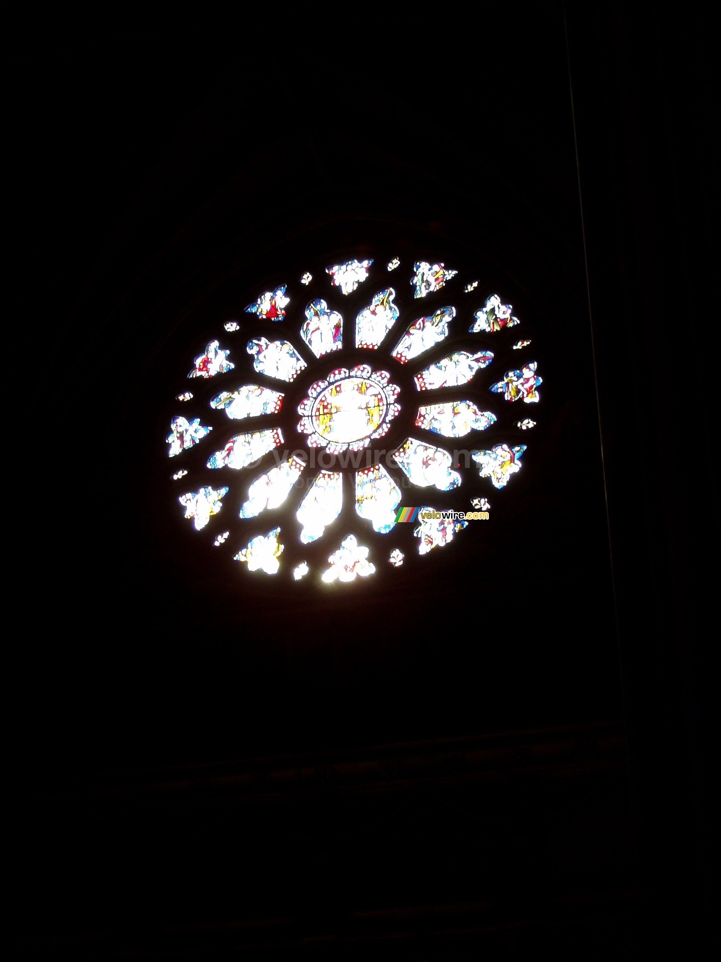 Stained-glass window in the cathedral of Bristol