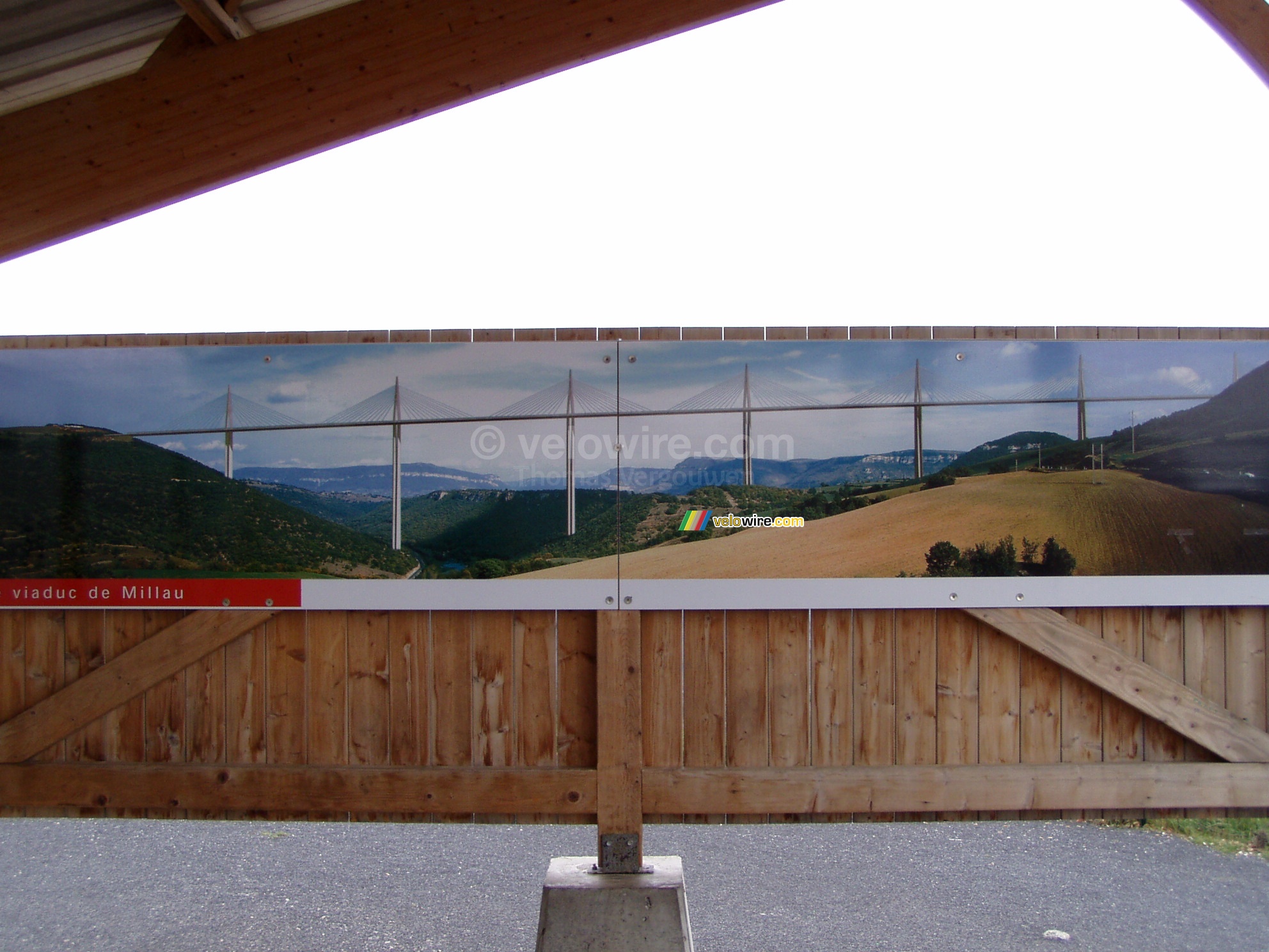 A picture of the viaduct of Millau