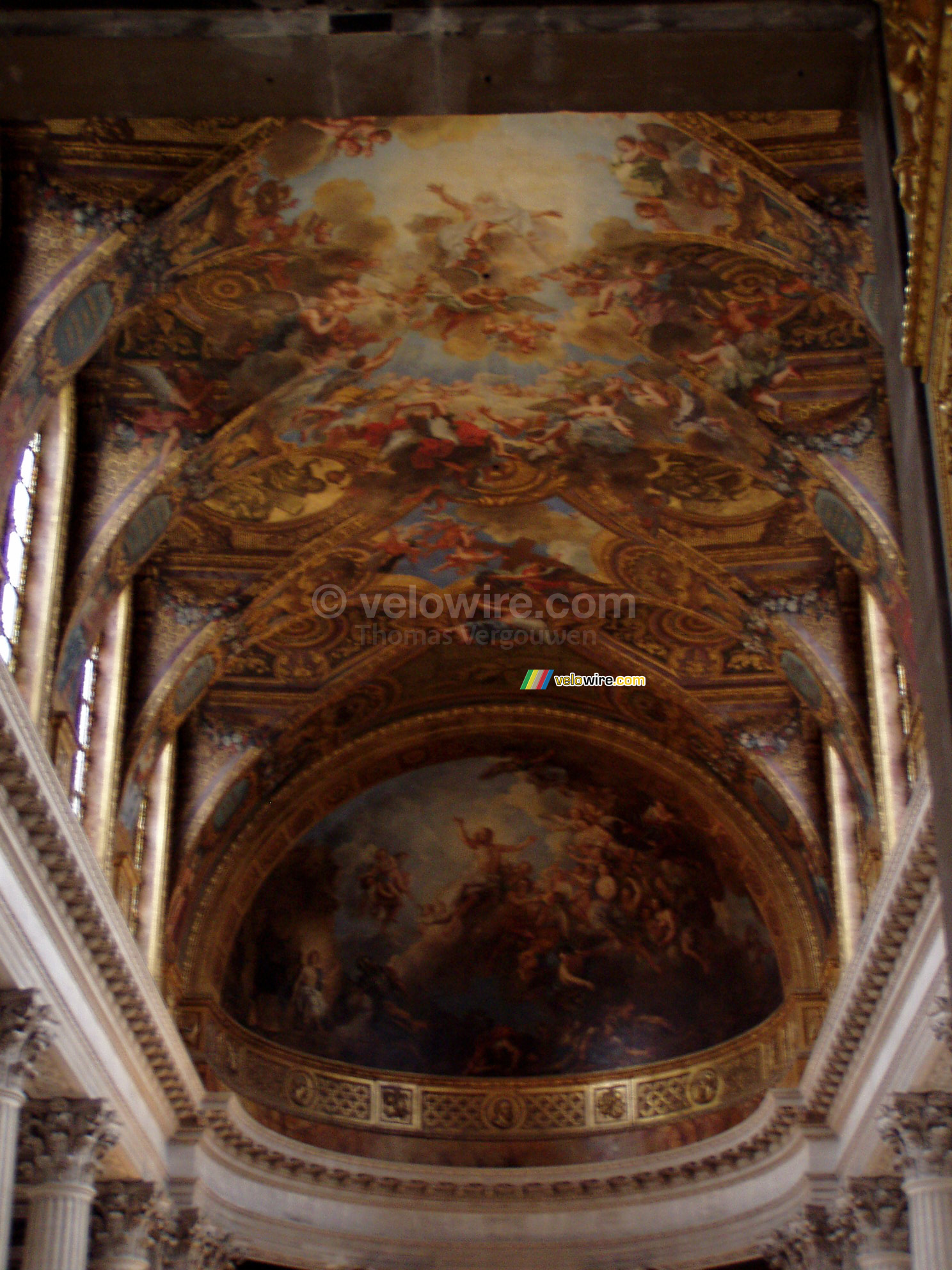 Le plafond de la chappelle du Chteau de Versailles