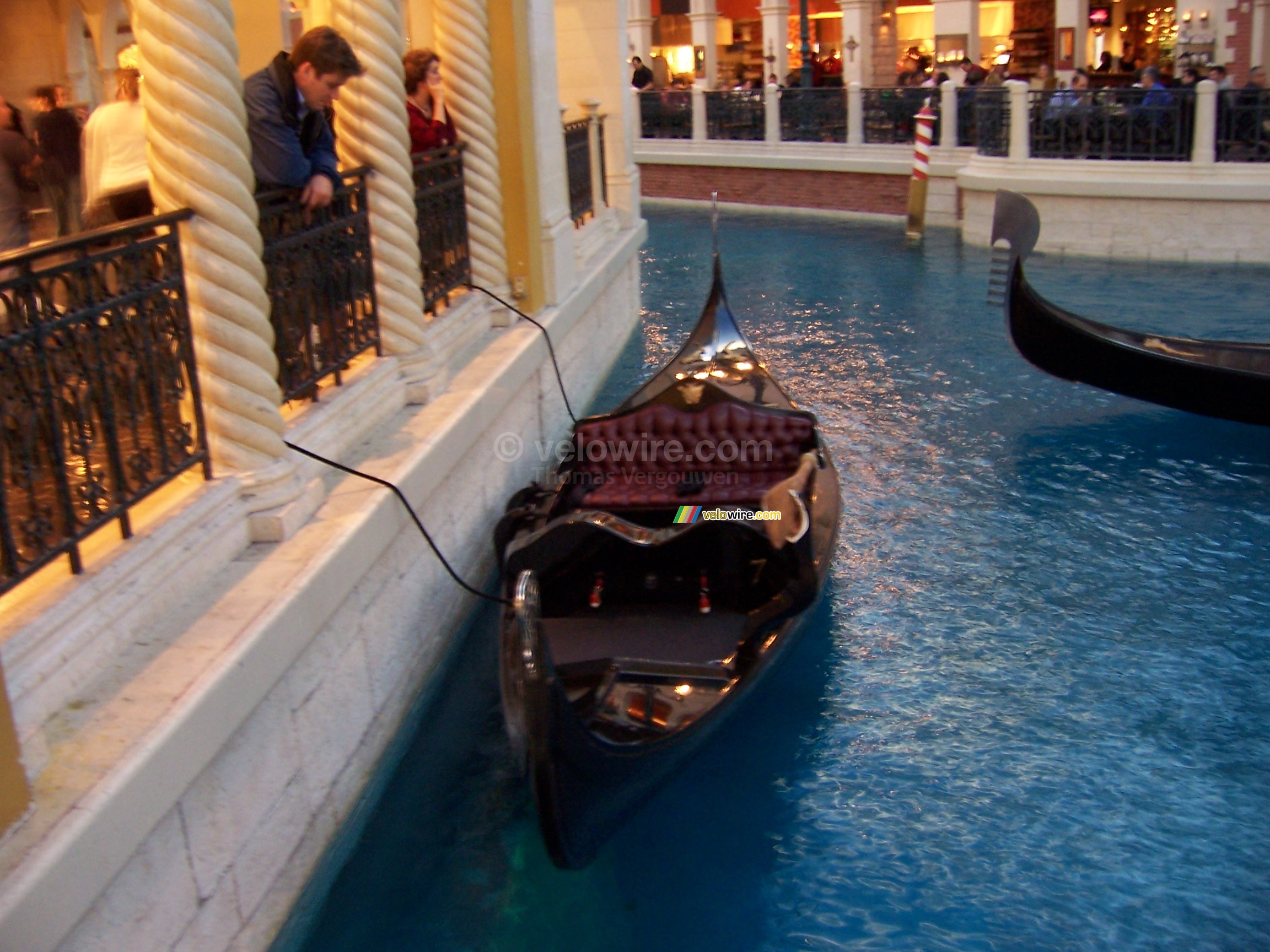 A gondola in the Venetian hotel