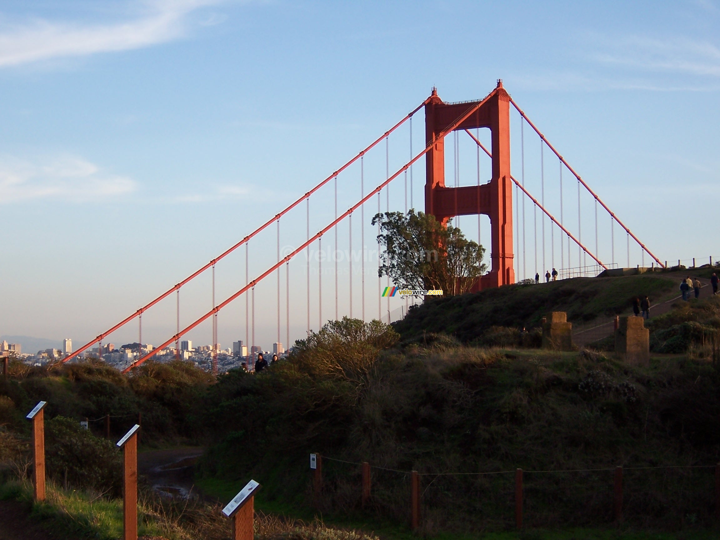 De Golden Gate Bridge en het bezoekerspark