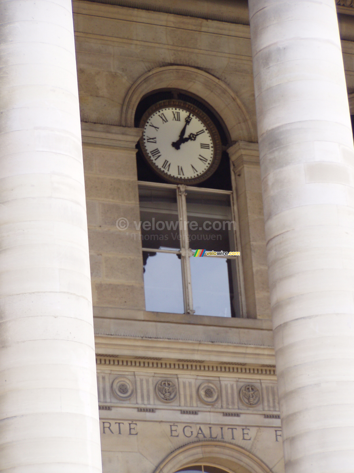 The clock of the stock exchange building