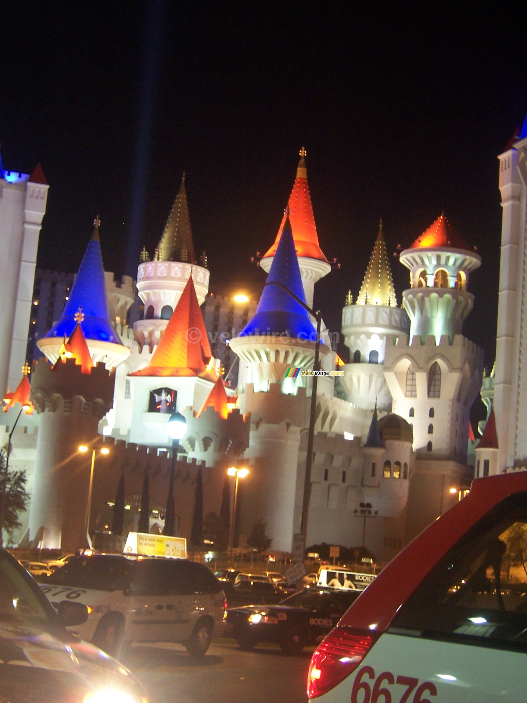 The Excalibur Hotel (by night)