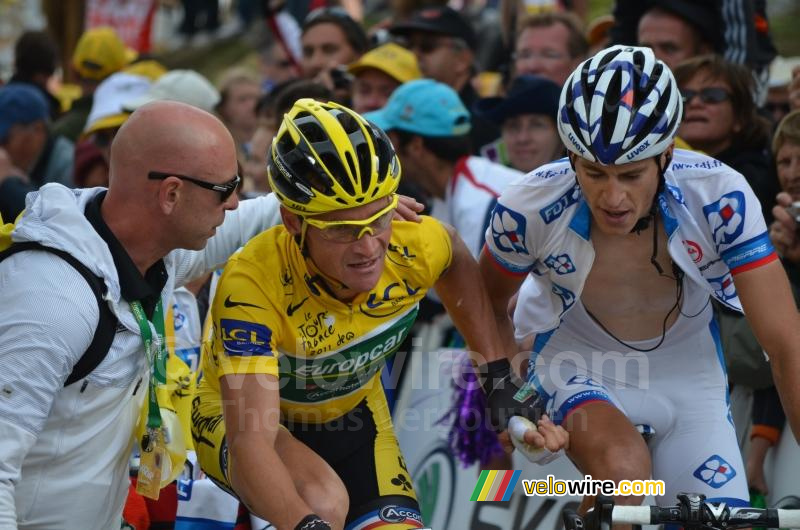 Thomas Voeckler (Team Europcar) & Arnold Jeannesson (FDJ)