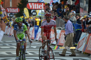 David Moncoutié (Cofidis) & Sylvester Szmyd (Liquigas-Cannondale) (555x)