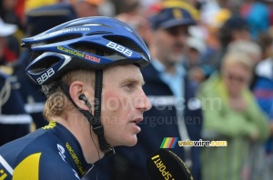 Lieuwe Westra (Vacansoleil-DCM Pro Cycling Team) en interview avec RTL Sport (509x)