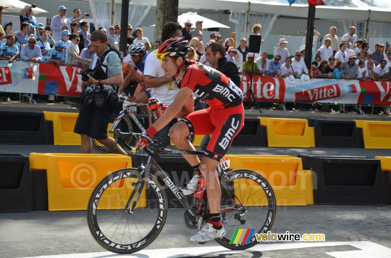 George Hincapie (BMC Racing Team) finishes his 16th Tour de France