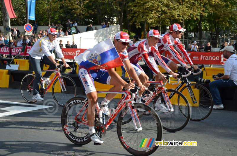 Egor Silin, Mikhail Ignatyev & Vladimir Karpets (Katusha Team)