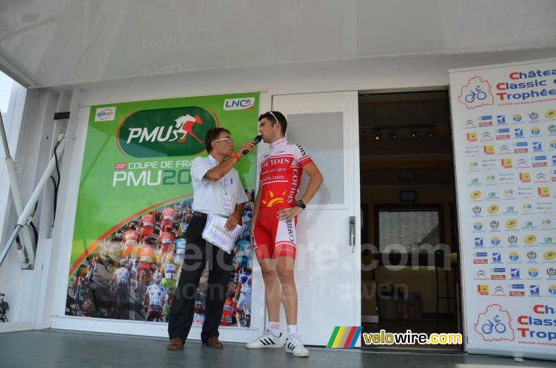 Tony Gallopin (Cofidis), huidige leider in de Coupe de France