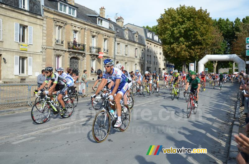 Laurent Mangel (Saur-Sojasun) at the start of Paris-Brussels