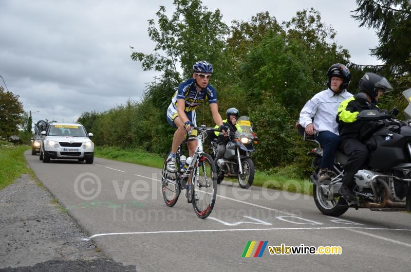 Joost van Leijen (Vacansoleil-DCM Pro Cycling Team) in Mondrepuis