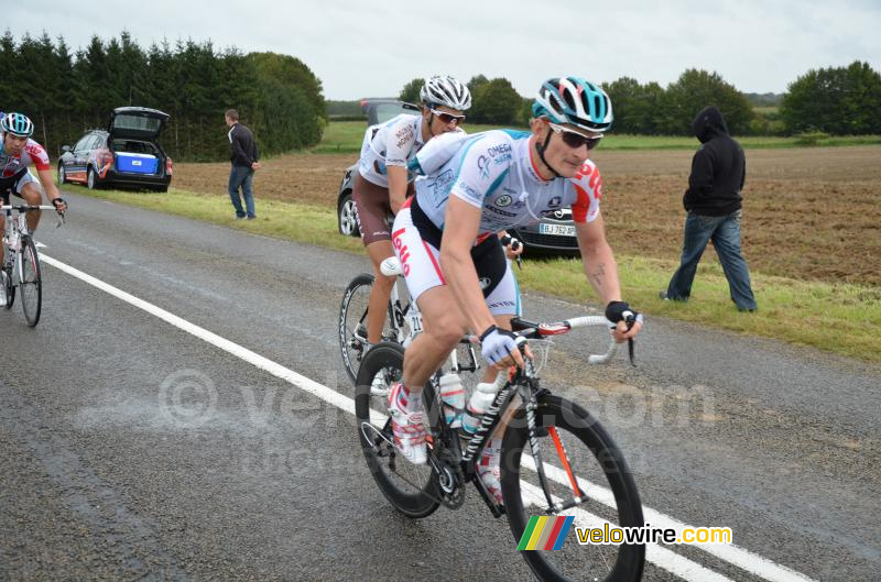 Andr Greipel in de bevoorradingszone