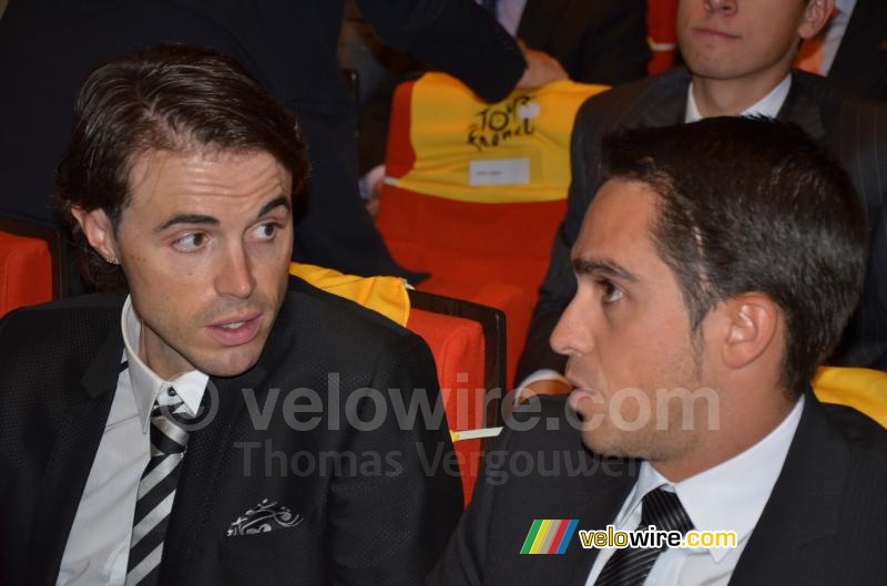 Samuel Sanchez & Alberto Contador