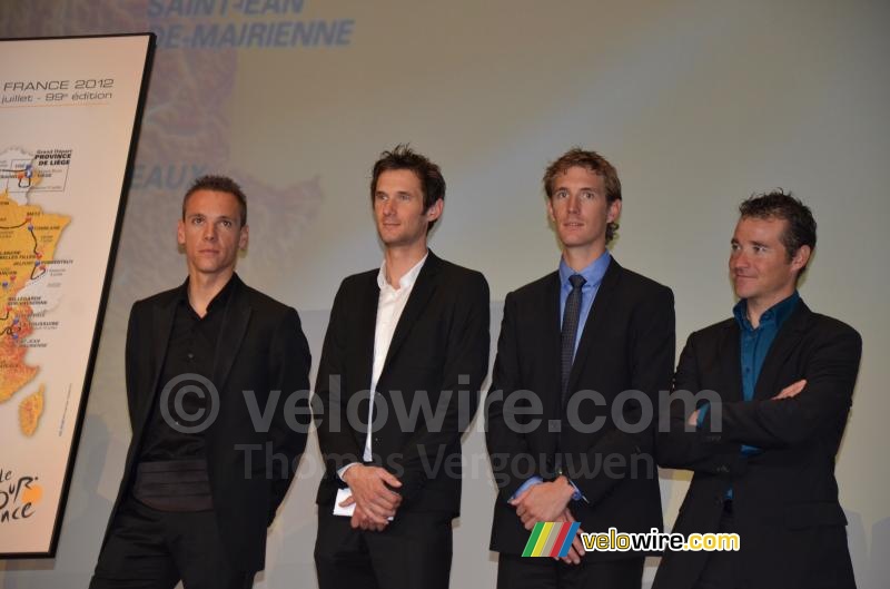 Philippe Gilbert, Frnk & Andy Schleck & Thomas Voeckler