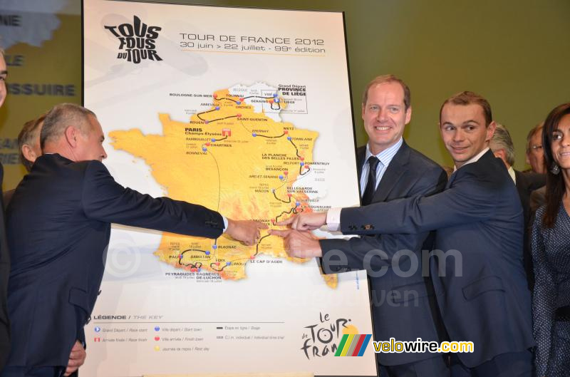 Annonay is on the map of the Tour de France 2012