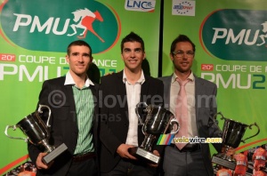 Le top 3 de la Coupe de France 2011 : Romain Feillu, Tony Gallopin & Sylvain Georges (731x)