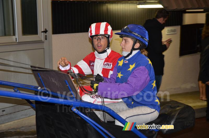 Sylvain Georges, aan de start van de paardenrace