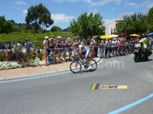 Will Clarke (UniSA-Australia) in his solo breakaway (492x)