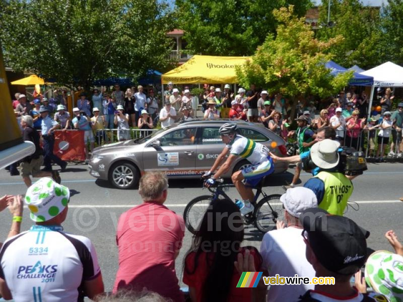 Will Clarke (UniSA-Australia) peu après sa victoire