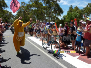 Thomas de Gendt (Vacansoleil-DCM Pro Cycling Team) on Willunga Hill (498x)