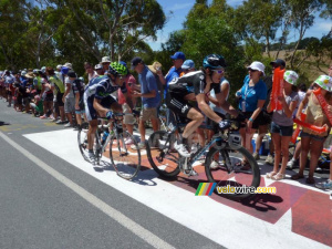 Geraint Thomas (Team Sky) & José Ivan Gutierrez (Movistar Team) (768x)